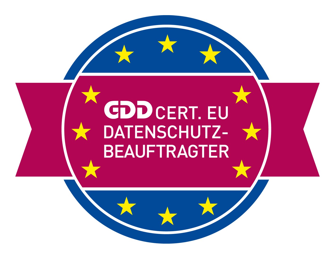 Logo der Zertifizierung der Gesellschaft für Datenschutz und Datensicherheit in Bonn